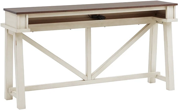 Aspenhome Pinebrook Console Bar Table in White I629-9151-PRW