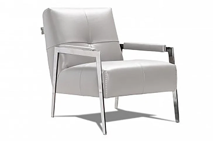 J&M I765 Arm Chair in Light Grey 17445 CLOSEOUT