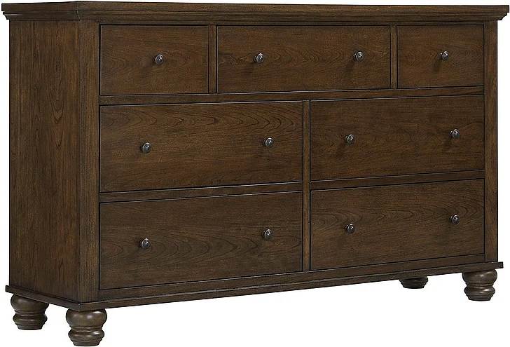 Aspenhome Cambridge 7 Drawer Double Dresser in Classic Cherry ICB-454-CLC-6