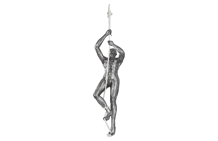 Phillips Collection Climbing Figure Sculpture in Aluminum ID100690