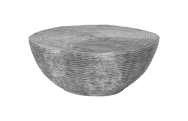 Phillips Collection Ripple Coffee Table in Aluminum ID100697