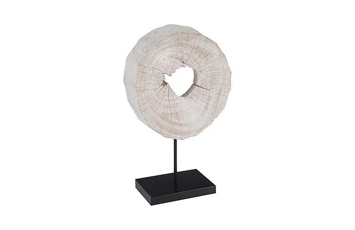 Phillips Collection Eroded Wood Circle Sculpture on Stand in Assorted ID102141