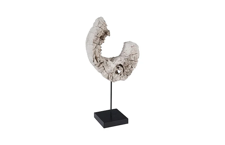 Phillips Collection Eroded Wood C Sculpture on Stand in Assorted ID102142
