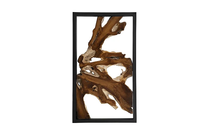 Phillips Collection Black Framed Root Wall Art in Black/Natural ID102149