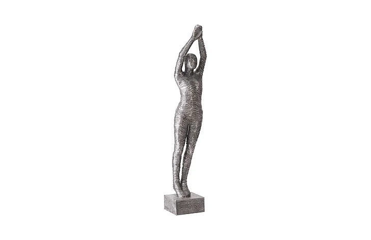 Phillips Collection Standing Diving Sculpture in Aluminum ID103309