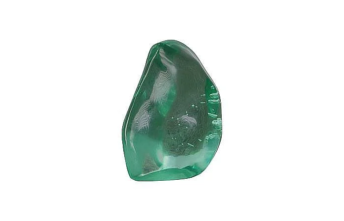 Phillips Collection Polished Obsidian Stone Sculpture Small in Green ID111303