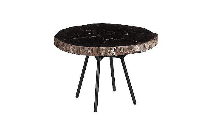 Phillips Collection Petrified Round Coffee Table in Black and Brown ID114670