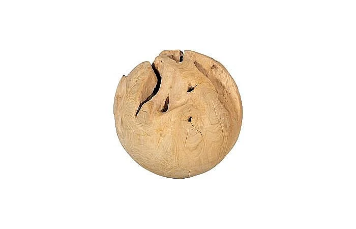 Phillips Collection Teak Wood Small Ball in Bleached ID115120