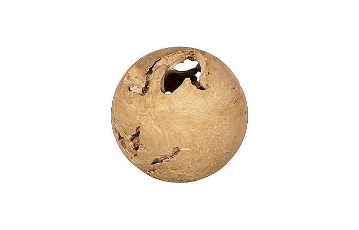 Phillips Collection Teak Wood Medium Ball in Bleached ID115121