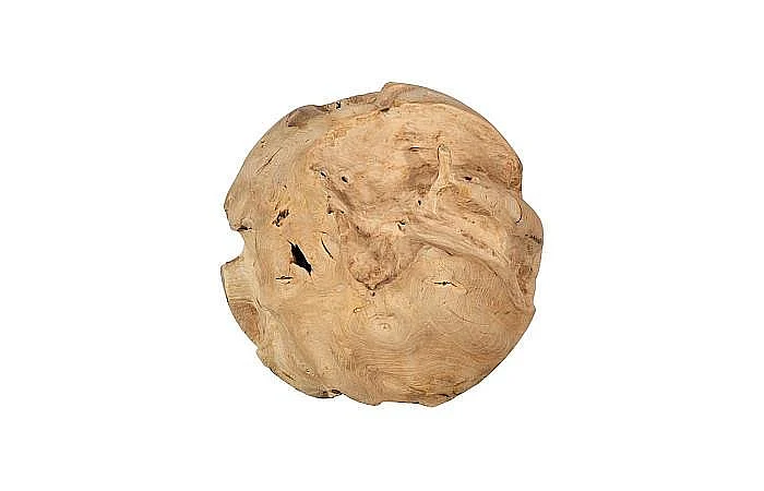 Phillips Collection Teak Wood Large Ball in Bleached ID115122