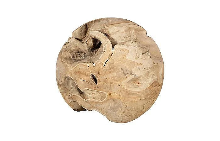Phillips Collection Teak Wood Extra Large Ball in Bleached ID115123
