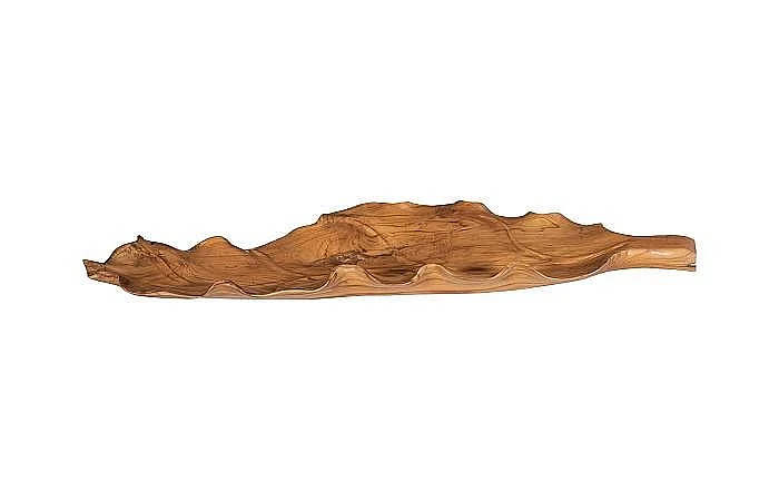 Phillips Collection Teak Wood Leaf Bowl in Natural ID115633