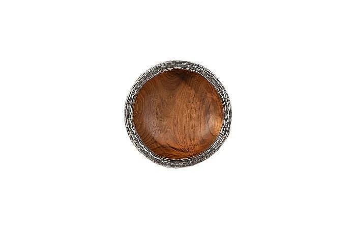 Phillips Collection Teak Wood Bowl Wall Art XS in Natural ID115646