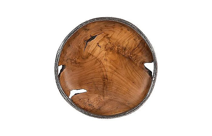 Phillips Collection Teak Wood Bowl Wall Art XL in Natural ID115649