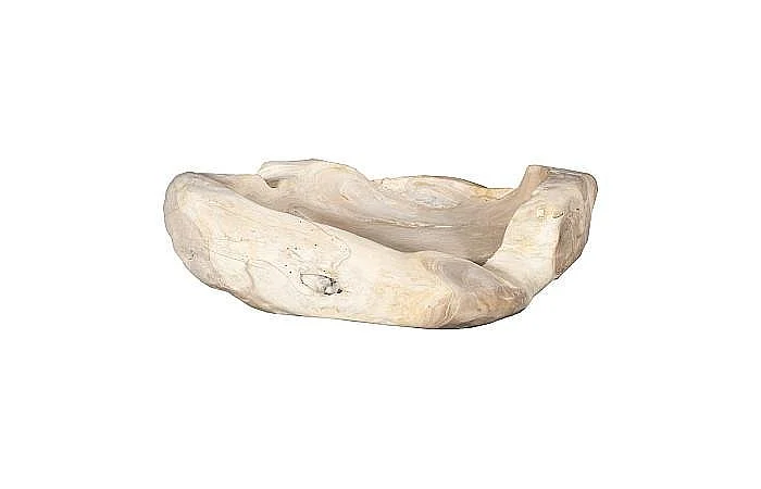 Phillips Collection Wood Bowl in Bleached ID117054