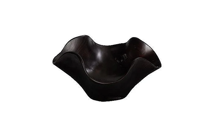 Phillips Collection Teak Wood Bowl in Black ID117505