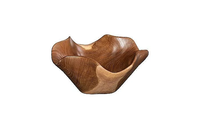 Phillips Collection Teak Wood Bowl in Natural ID117507