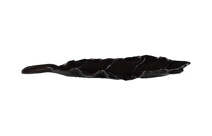 Phillips Collection Teak Wood Leaf Bowl in Black ID118430