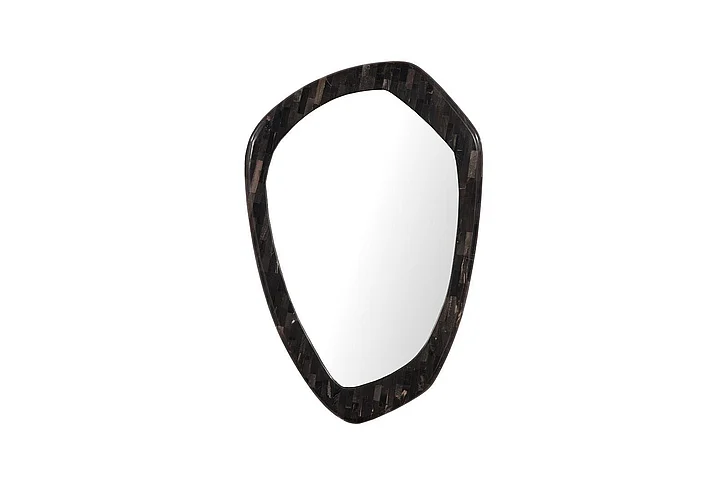 Phillips Collection Morphic Petrified Mirror, Point, Black Frame ID120014