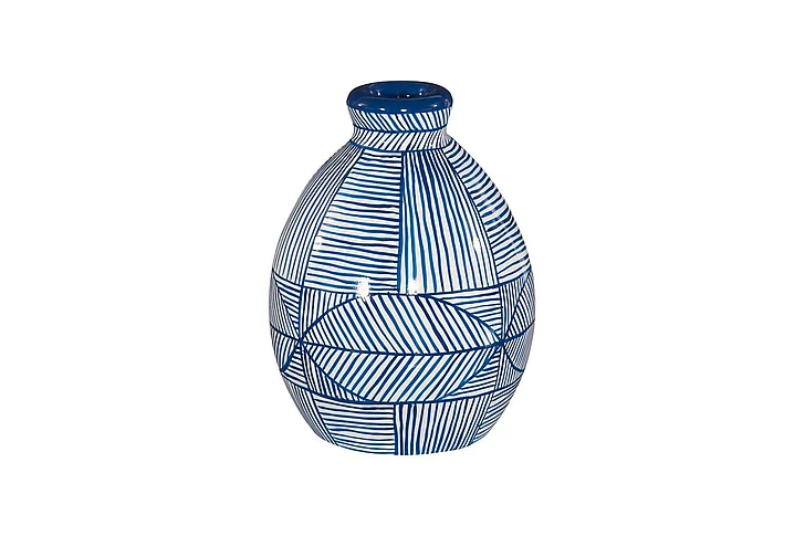 Phillips Collection Indigo Mosaic Vase, Short ID120036