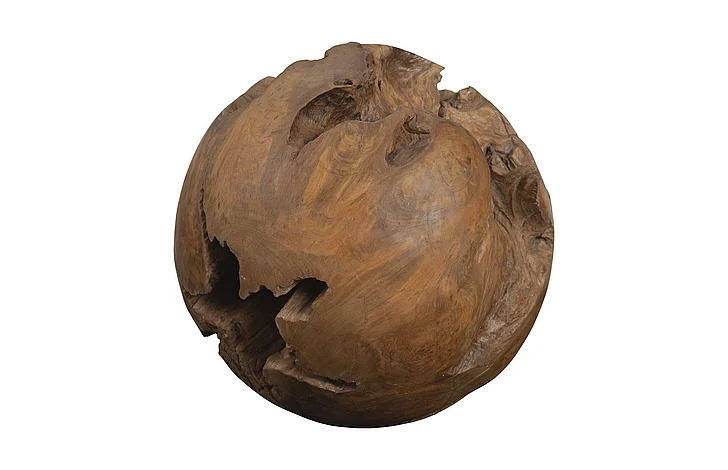 Phillips Collection Large Teak Wood Ball in Natural ID53976