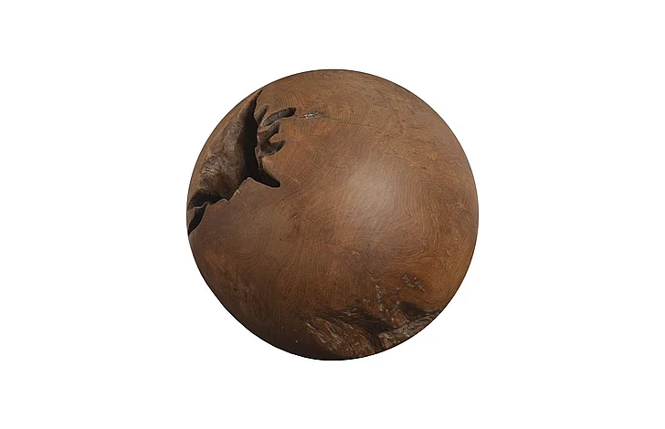 Phillips Collection Medium Teak Wood Ball in Natural ID53977