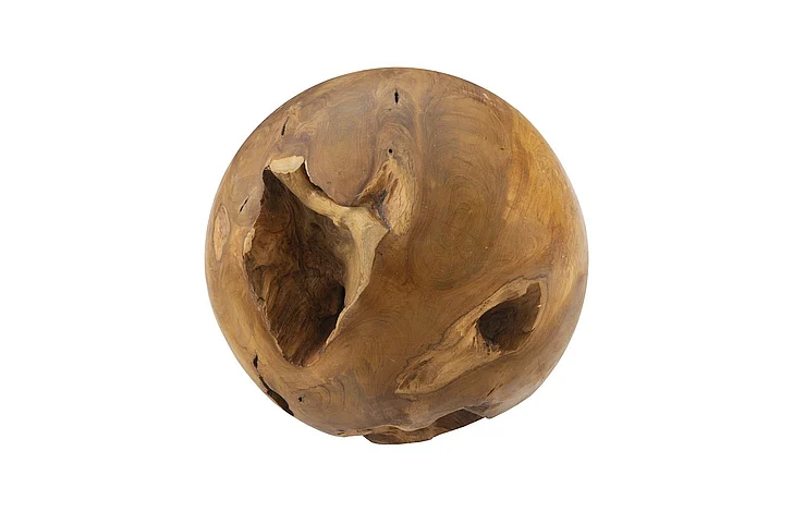 Phillips Collection Small Teak Wood Ball in Natural ID53978
