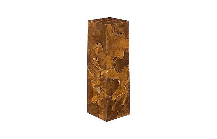 Phillips Collection Teak Slice Square Pedestal Large in Natural ID65140