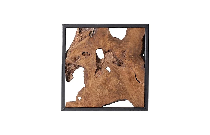 Phillips Collection Framed Slice Wall Tile in Black/Natural ID65155