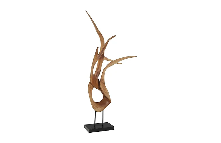 Phillips Collection Mahogany Wood Sculpture in Natural/Black ID75190