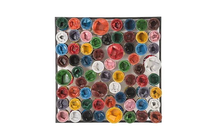 Phillips Collection Large Square Paint Can Wall Art in Multi ID78275