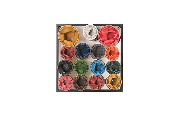 Phillips Collection Small Square Paint Can Wall Art in Multi ID78276