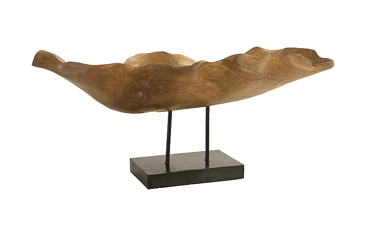 Phillips Collection Carved Leaf Sculptural Bowl in Natural ID83700