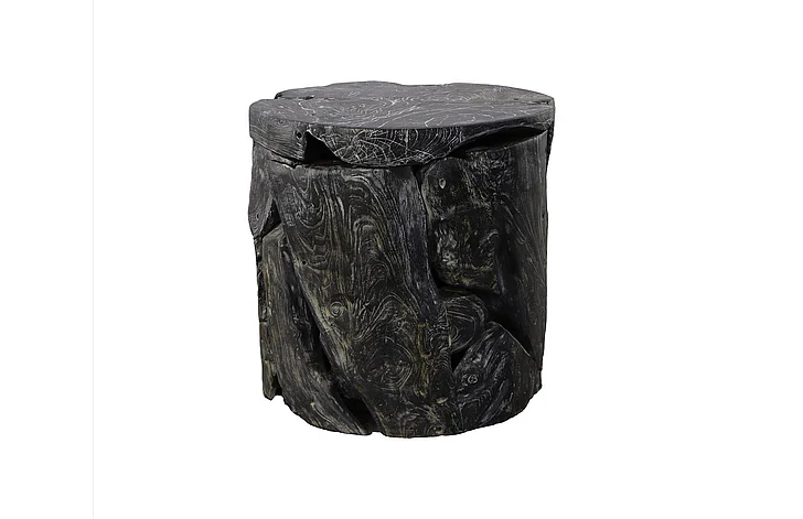 Phillips Collection Wood Side Table in Black Wash ID85090
