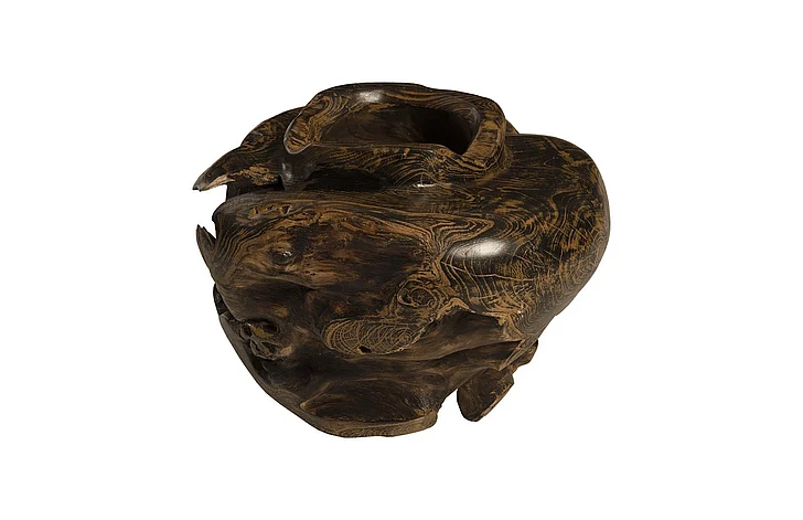 Phillips Collection Teak Planter in Dark Brown ID85102