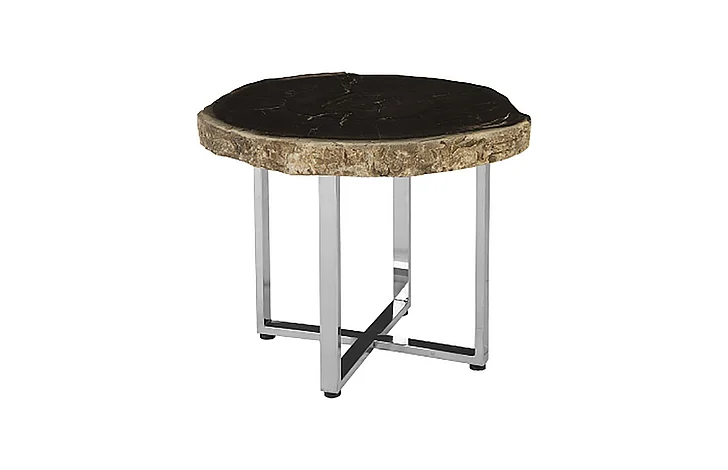 Phillips Petrified Wood Coffee Table in Black ID85629