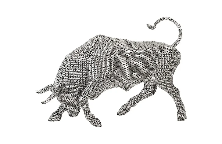 Phillips Collection Bull Pipe Sculpture in Silver ID96062