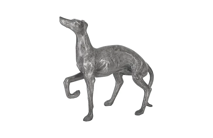 Phillips Collection Prancing Dog Sculpture in Black/Silver ID96064