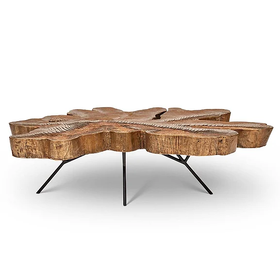 Urbia IE Series Easton Slab Coffee Table - Brass IE-EAS-CT-AB CLOSEOUT