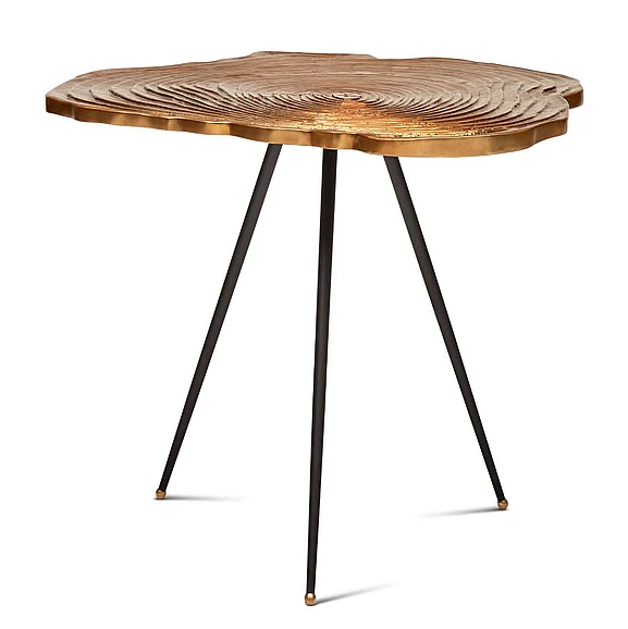 Urbia IE Series Easton Slab End Table - Brass IE-EAS-ET-AB CLOSEOUT