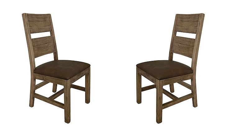 IFD Natural Teca Chair Brown (Set of 2) IFD1171CHR