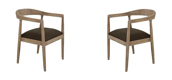 IFD Teak Chair White IFD1272CHR (Set of 2)