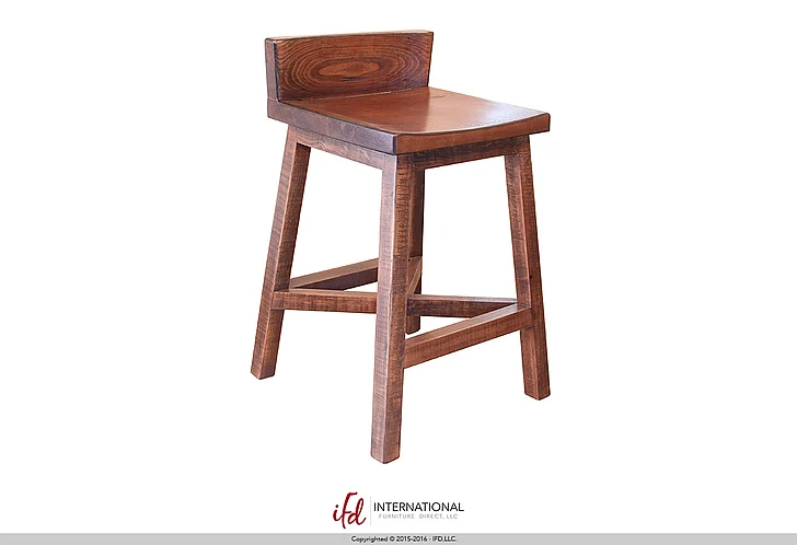 IFD Pueblo 24" Stool in Brown (Set of 2) IFD360BS24