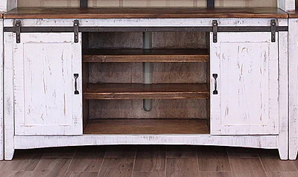 IFD Pueblo TV Stand in White IFD360STAND