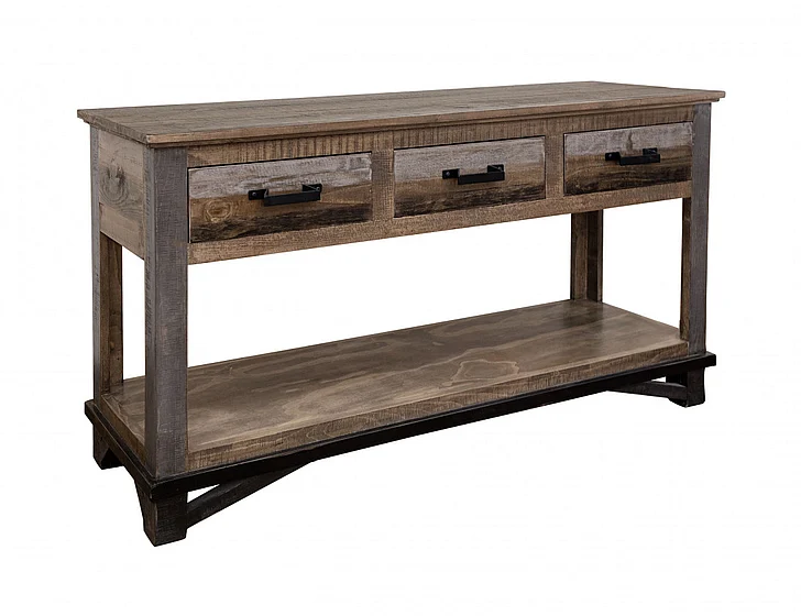 IFD Loft Brown Sofa Table in Gray/Brown IFD6441SOF