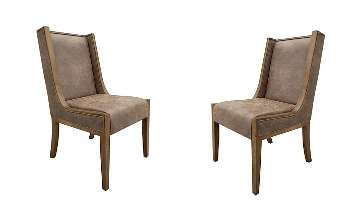 IFD Mezquite Upholstered Chair Brown (Set of 2) IFD6622CHU