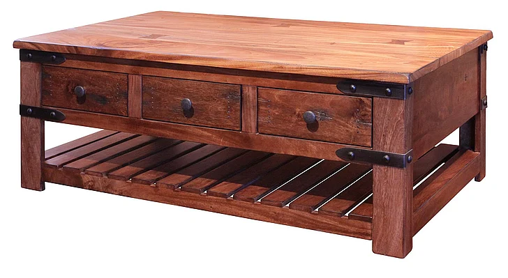 IFD Parota 6 Drawer Cocktail Table IFD866CKTL