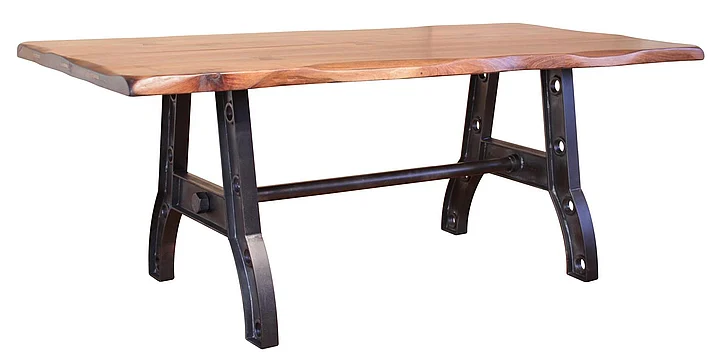 IFD Parota Dining Table with Iron Base IFD866TABLE