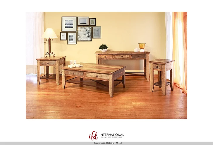IFD Antique Multicolor 3pc Occasional Set