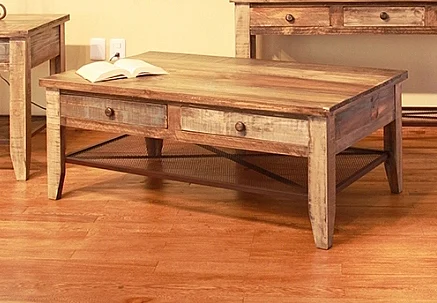 IFD Antique Multicolor Cocktail Table IFD968CKTL